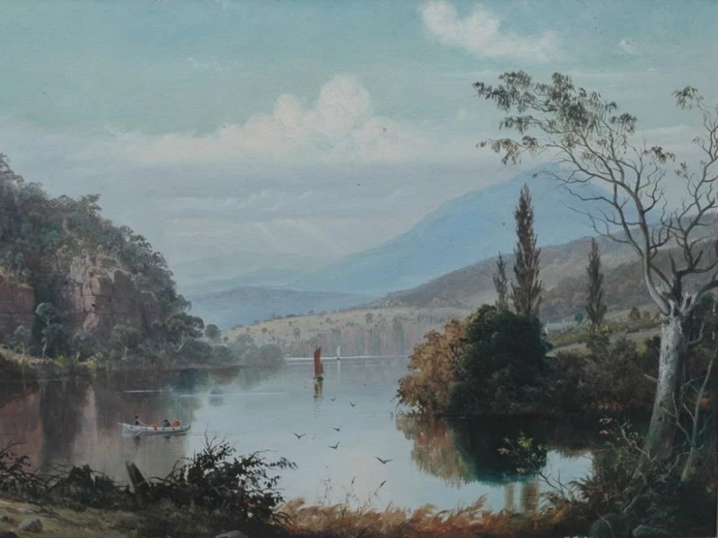 1826-Haughton Forrest - Pulpit Rock nella foresta